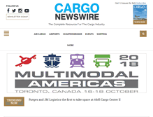Tablet Screenshot of cargonewswire.com